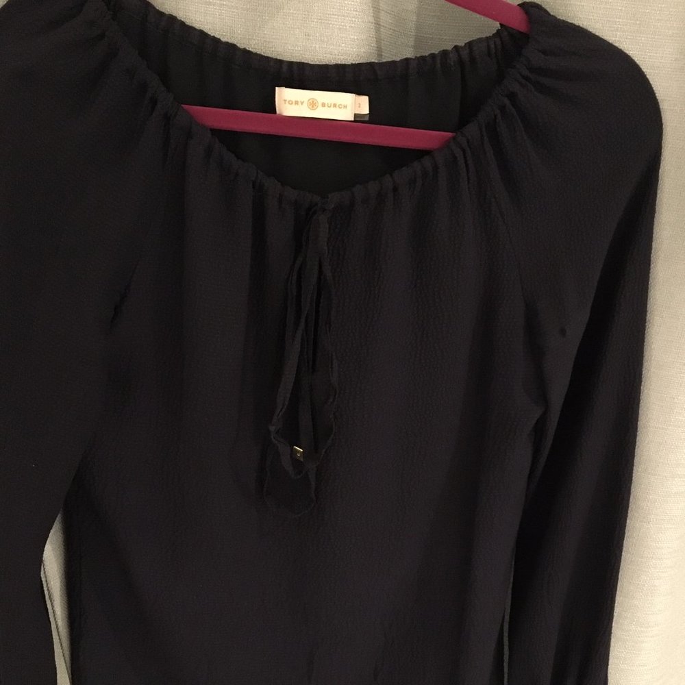 Navy Tory Burch Blouse